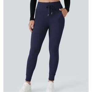 NWT Halara Size Small SoftlyZero Plush High Waisted Joggers Pants Blue Athletic
